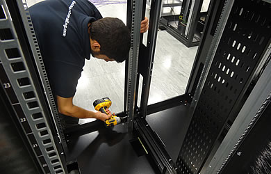 baying data centre cabinets